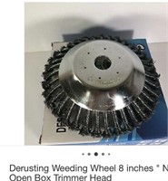 Derusting Weeding Wheel 8 inches