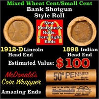 Mixed small cents 1c orig shotgun Bandt McDonalds