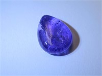 Appraised Pear Cut Natural Tanzanite Loose Gem SJC