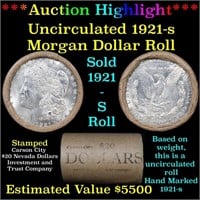 ***Auction Highlight*** Full solid date 1921-S Unc