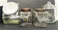 (5) Country Store candy display jars Pittsburgh PA