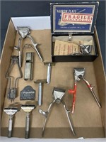 (8) Vintage Pairs of Hair Clippers / Razors