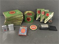 Lot of (16) tobacco tins,  Lucky Strike and more