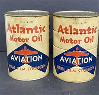 (2) Atlantic Motor Oil Aviation High Film Strength