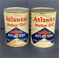 (2) Atlantic Motor Oil Aviation High Film Strength