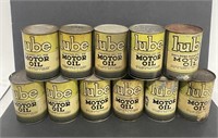 (11) Lube Motor Oil Cans