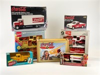 NOS 1990's Coca-Cola Trucks and Banks