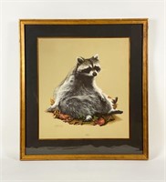 Charles Frace "Raccoon" Signed Print