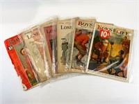 Antique Boys' Life Lone Scout Magazines
