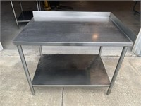Stainless Steel Worktable w/ Stainless lower shelf