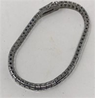 Sterling Silver and CZ Bracelet stamped 925