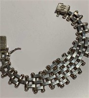 Mexican Sterling 925 Articulated Bracelet 57g