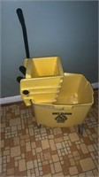 Heavy duty industrial mop bucket, with the mop