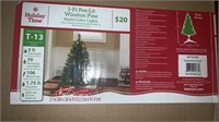 3 ft Pre-lit Christmas tree, Winston pine, with