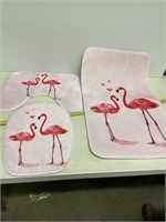 3 pieces Flamingo Bath Set-New