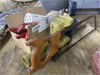 Trimmers, Hack Saw, Rotating Light Fixture