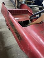 Fire Chief Metal Pedal Car