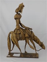 Large Don Quixote Paper Mache Statue VERY FRAGILE