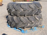 Set of 18.4x26 Tires and Wheels