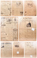 Lot Antique newspapers from 1916