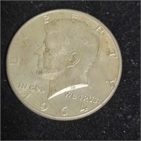 1964d Kenedy Half Dollar 90% Silver