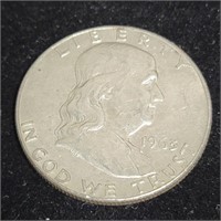 1963d Franklin Half Dollar 90% Silver