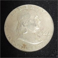 1963d Franklin Half Dollar 90% Silver