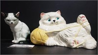 (2) Ceramic Cats