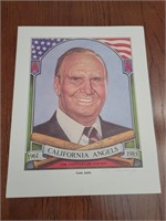 California Angels Gene Autry Signed Lithograph