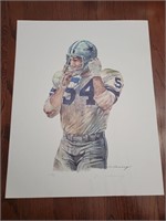 Merv Corning Signed Chuck Howley Lithograph