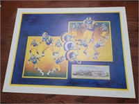 Christopher Paluso Signed Rams Lithograph