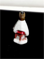 VTG Christmas Milk Glass Figural Light Bulbs