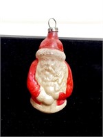 VTG Mercury Glass Ornament Santa