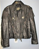 First Leather Fringe Motorcycle Jacket