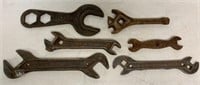 lot of 6 wrenches Case, P&O, others