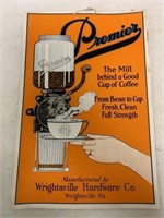 Premiere Coffee Wrightsville Hardware Ad.