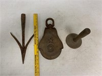 lot of 3 Starline Wooden Pulley, others