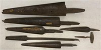 lot of 7 wood boring bits or reamers