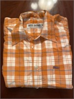 MEN LONG SLEEVE ENYCE PLAID SHIRT SIZE L