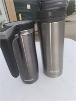 (2) CONTGO STAINLESS TUMBLERS