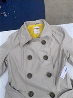 LADIES NEW OLD NAVY SHORT TRENCH COAT SIZE S