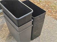 2- Metal & 4- Plastic Waste Cans
