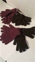 4 pairs of one-size stretch gloves