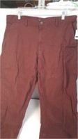 Men's 36 burgundy cotton pants