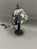 Tiffany Style Lamp w/ Hummingbirds Small Desktop