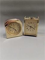 Gold Color Quartz Clocks Seiko & Other