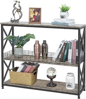 3 Tier Console Entryway Table with  Storage Basket