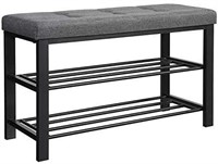 Shoe Bench, 3-Tier Shoe Rack for Entryway