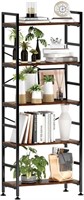 5-Tier Adjustable Tall Bookcase