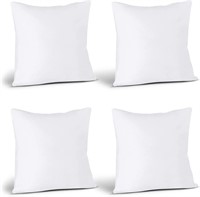 Throw Pillows Insert Pack of 4 White